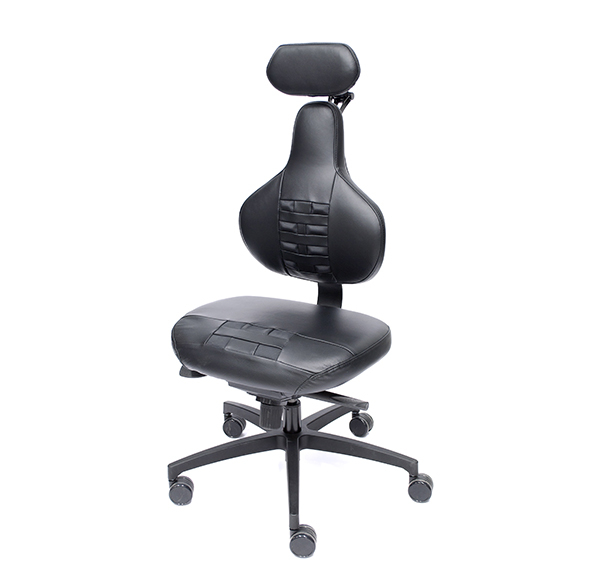 The Gokhale® Executive Chair, three-quarter front view.