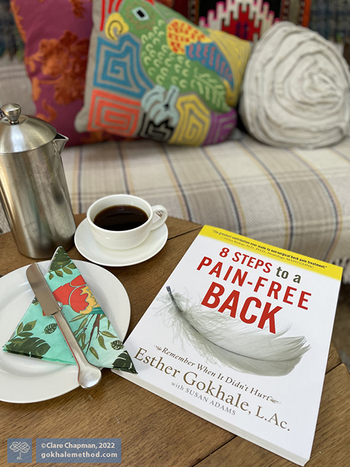 8 Steps to a Pain-Free Back on a coffee table 