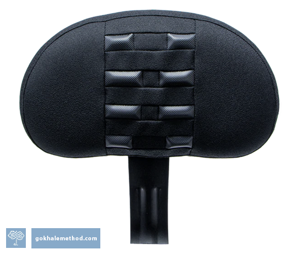 The Gokhale Method Pain-Free chair backrest, front view, cropped.